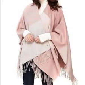 Never worn pink and white soia&kyo poncho